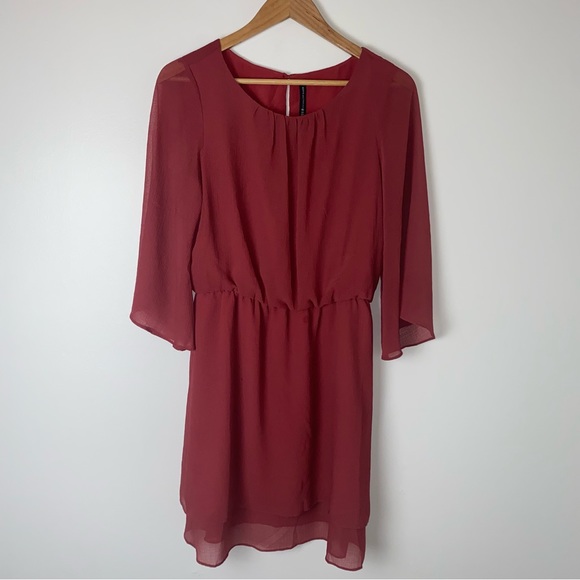 W118 by Walter Baker Dress in Brick Red M - Picture 4 of 11